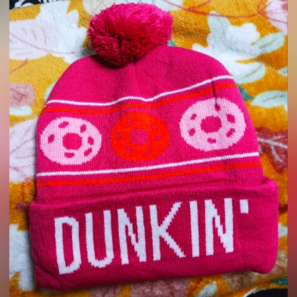 New For This Year Seasonal DUNKIN' Winter cap, Beanie, Toque - New, Unworn, Ski